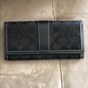 Coach black wallet